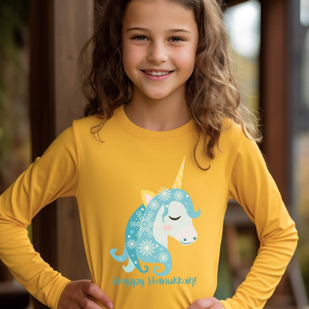 Hanukkah Shirt, Hanukkah Unicorn,Jewnicorn,Girl Shirt,Chanukkah,Happy Hanukkah,Unicorn Shirt, Kids Hanukkah Shirt, Dreidel,Gift for Hanukkah