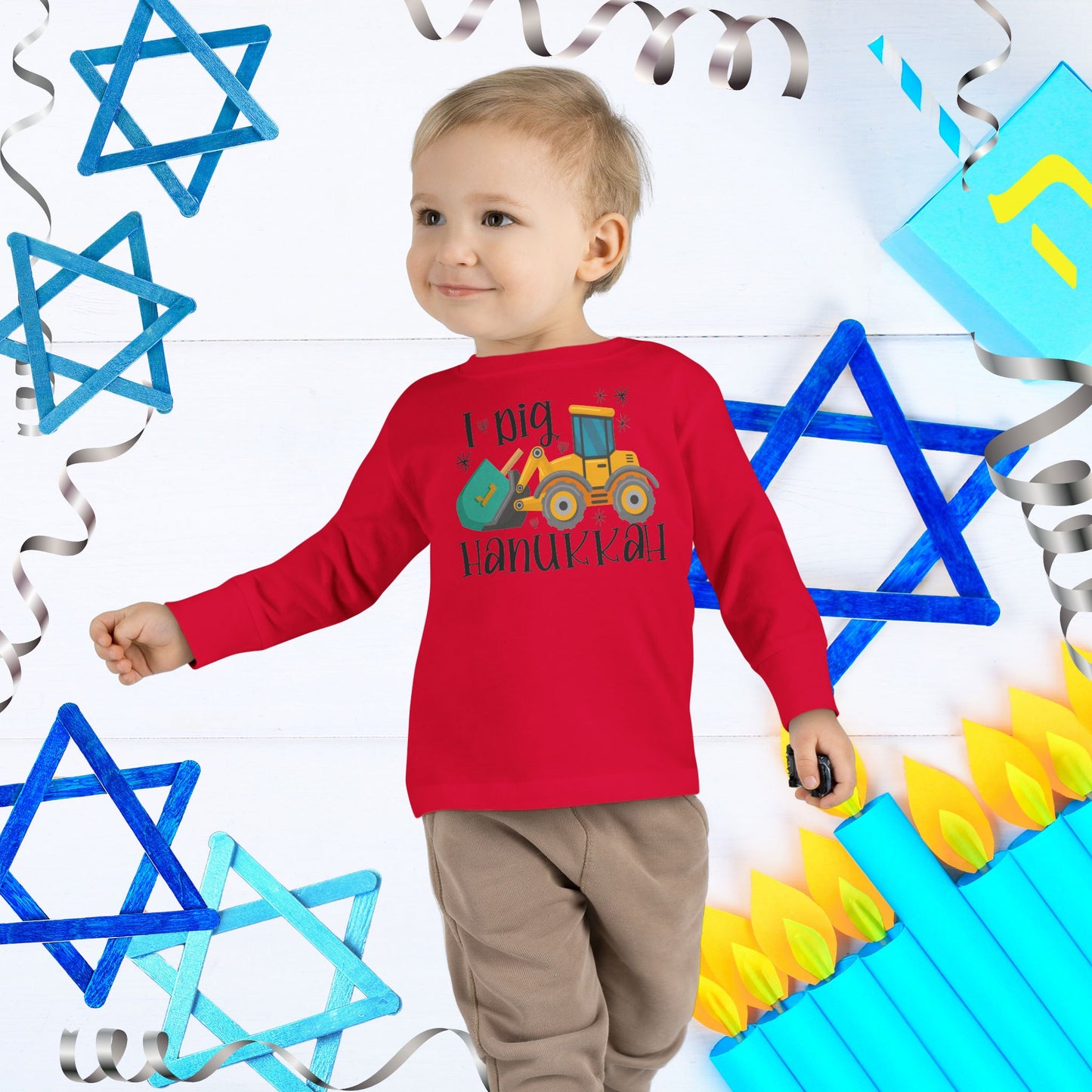 I Dig Hanukkah, Hanukkah Digger, Hanukkah Excavator, Hanukkah Shirt for Toddler, Hanukkah Shirt for Kid, Kids Hanukkah Tee, Happy Hanukkah