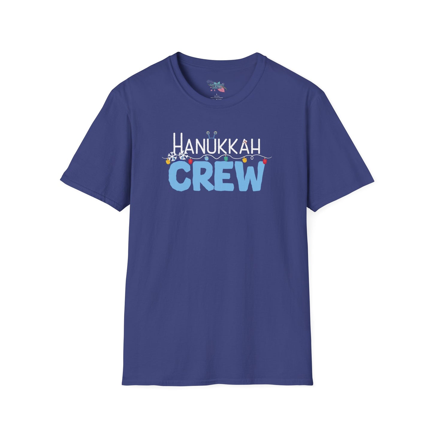 Hanukkah Crew Shirt, Hannukah,Chanukkah, Happy Hanukkah, Gift for Jews, Hanukkah Present, Dreidel, Hanukkah Family Shirts, Hanukkah Matching