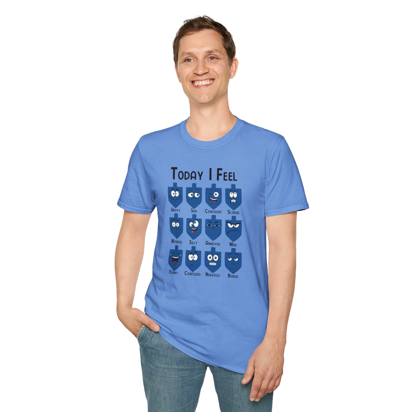 Hanukkah Shirt, Hanukkah Feelings, Dreidel Emotions, Hannukah, Chanukkah, Happy Hanukkah, Dreidel Shirt, Gift for Jews, Hanukkah Present