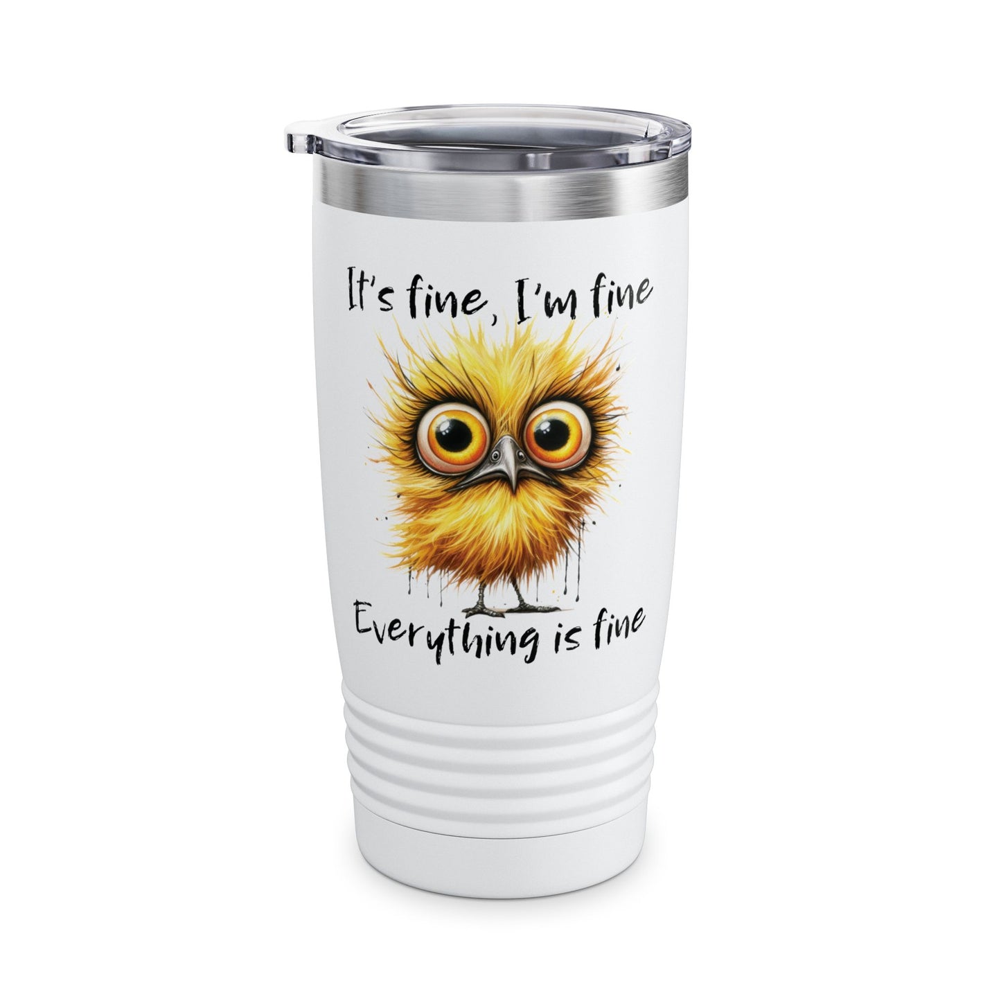 It's Fine I'm Fine Everything Is Fine Tumbler,I'm Fine Cup,Motivational Tumbler,Positivity Cup,Funny Sarcastic Stressed Out Tumbler 20oz