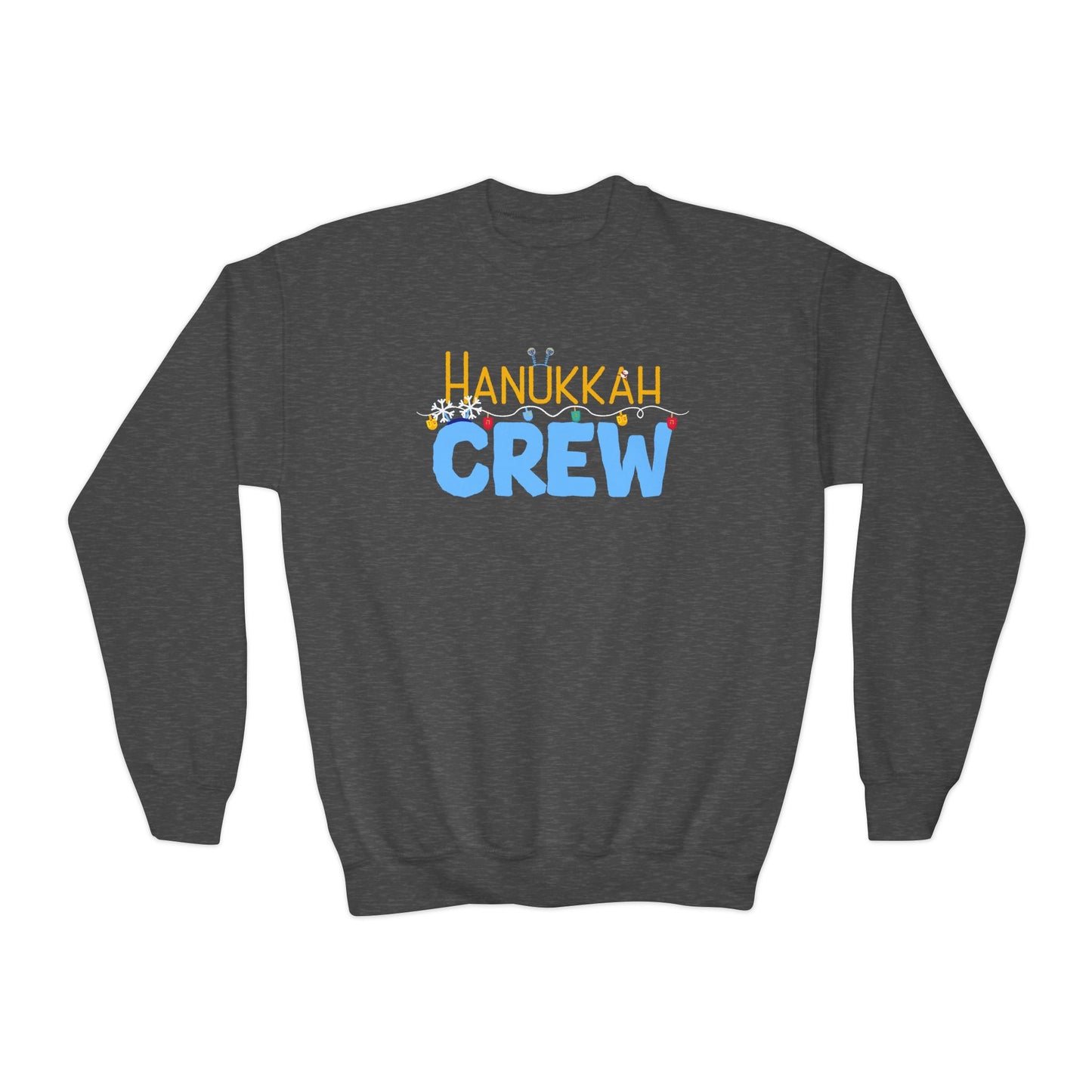 Hanukkah Crew Shirt, Hannukah,Chanukkah, Happy Hanukkah, Gift for Jews, Hanukkah Present, Dreidel, Hanukkah Family Shirts, Hanukkah Matching