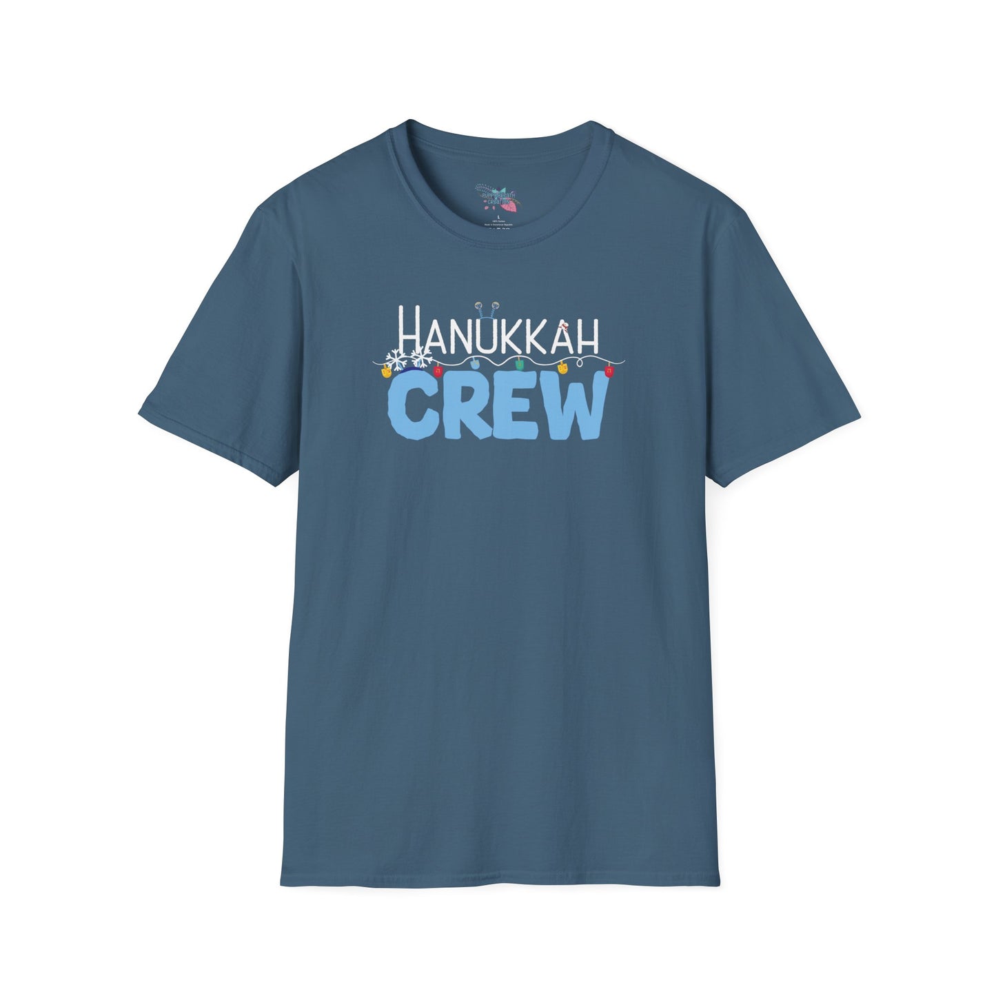 Hanukkah Crew Shirt, Hannukah,Chanukkah, Happy Hanukkah, Gift for Jews, Hanukkah Present, Dreidel, Hanukkah Family Shirts, Hanukkah Matching