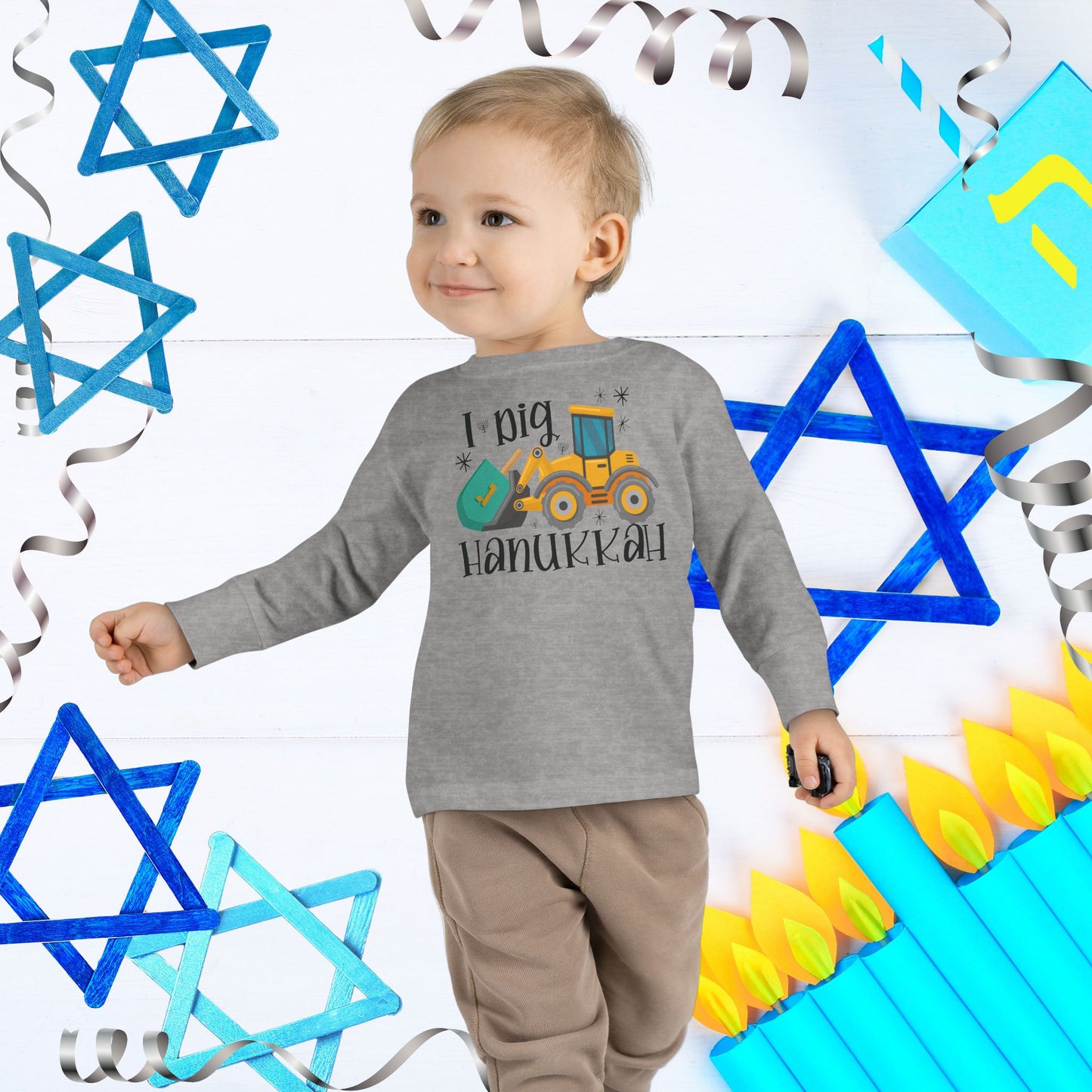 I Dig Hanukkah, Hanukkah Digger, Hanukkah Excavator, Hanukkah Shirt for Toddler, Hanukkah Shirt for Kid, Kids Hanukkah Tee, Happy Hanukkah