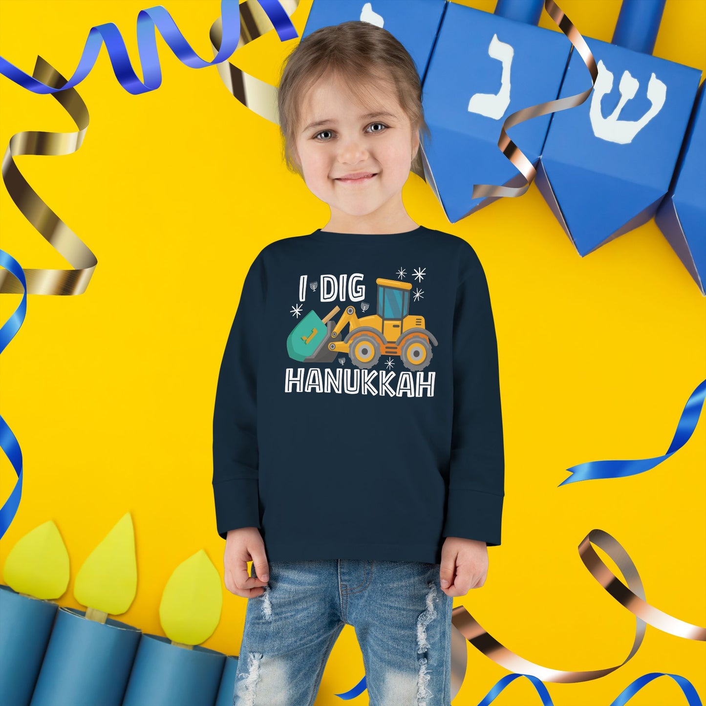 I Dig Hanukkah, Hanukkah Digger, Hanukkah Excavator, Hanukkah Shirt for Toddler, Hanukkah Shirt for Kid, Kids Hanukkah Tee, Happy Hanukkah