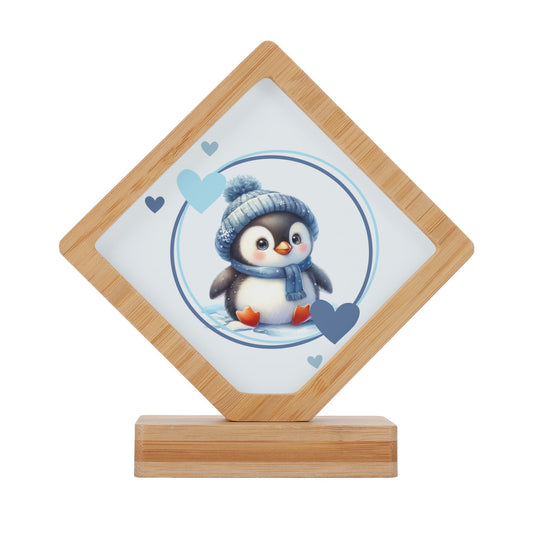 Winter Penguin Frame, Gift for Birthday Wedding, gift for Christmas, gift for Hanukkah, winter decor, winter decorations