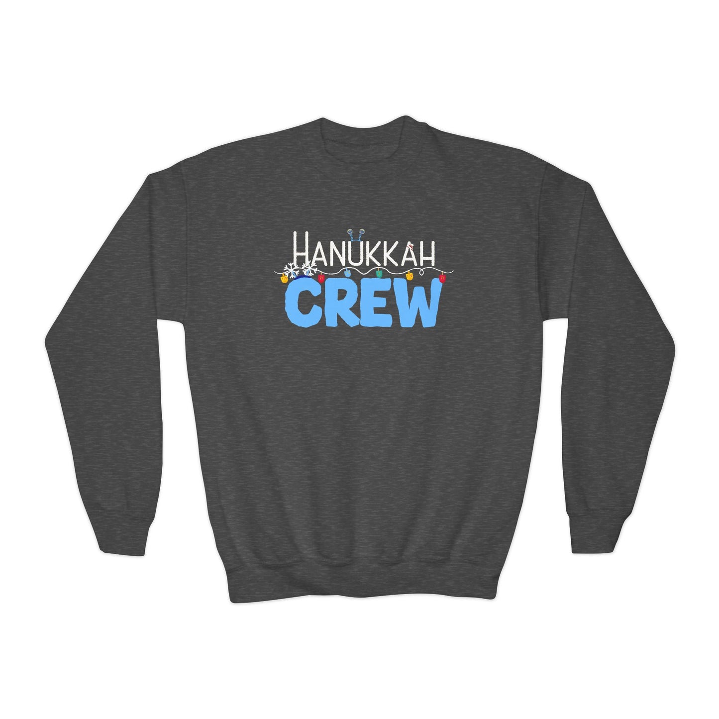 Hanukkah Crew Shirt, Hannukah,Chanukkah, Happy Hanukkah, Gift for Jews, Hanukkah Present, Dreidel, Hanukkah Family Shirts, Hanukkah Matching