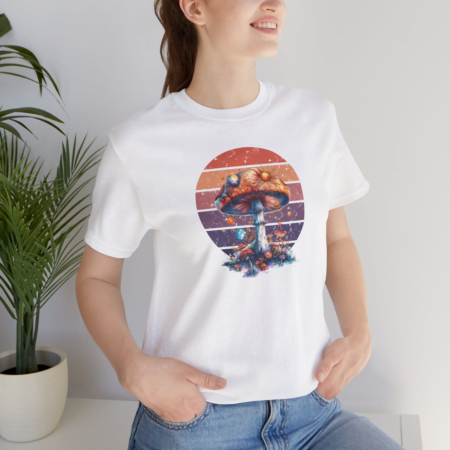 Mushroom Shirt, Aesthetic Mushroom Shirt, Enchanted Mushroom Shirt, Mushroom Tee, Mushroom Clothing, Bella T-Shirt, Psychedelic Mushroom