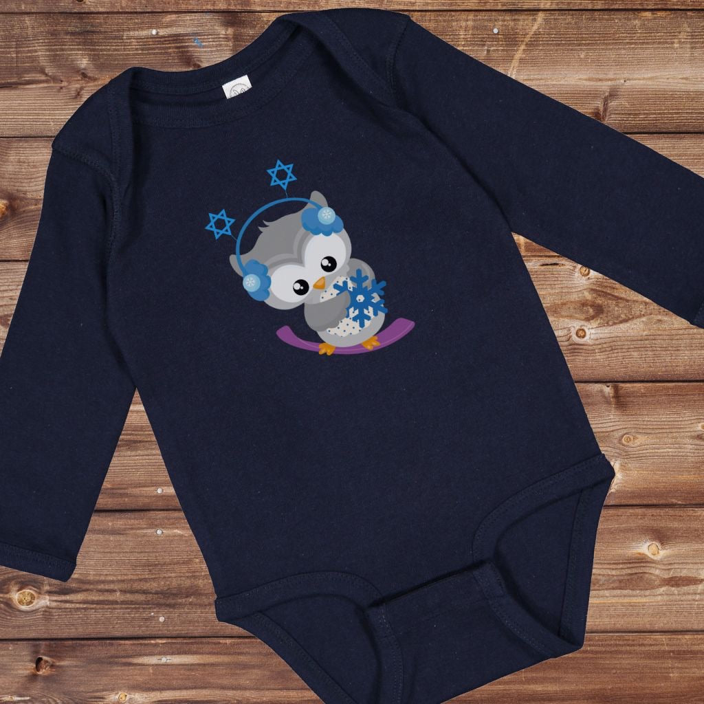 Hanukkah Owl Onesie, Hanukkah Onesie, Hannukah, Chanukkah Onesie, Happy Hanukkah, Gift for Jewish Baby, Dreidel, Gift for Hanukkah, Menorah