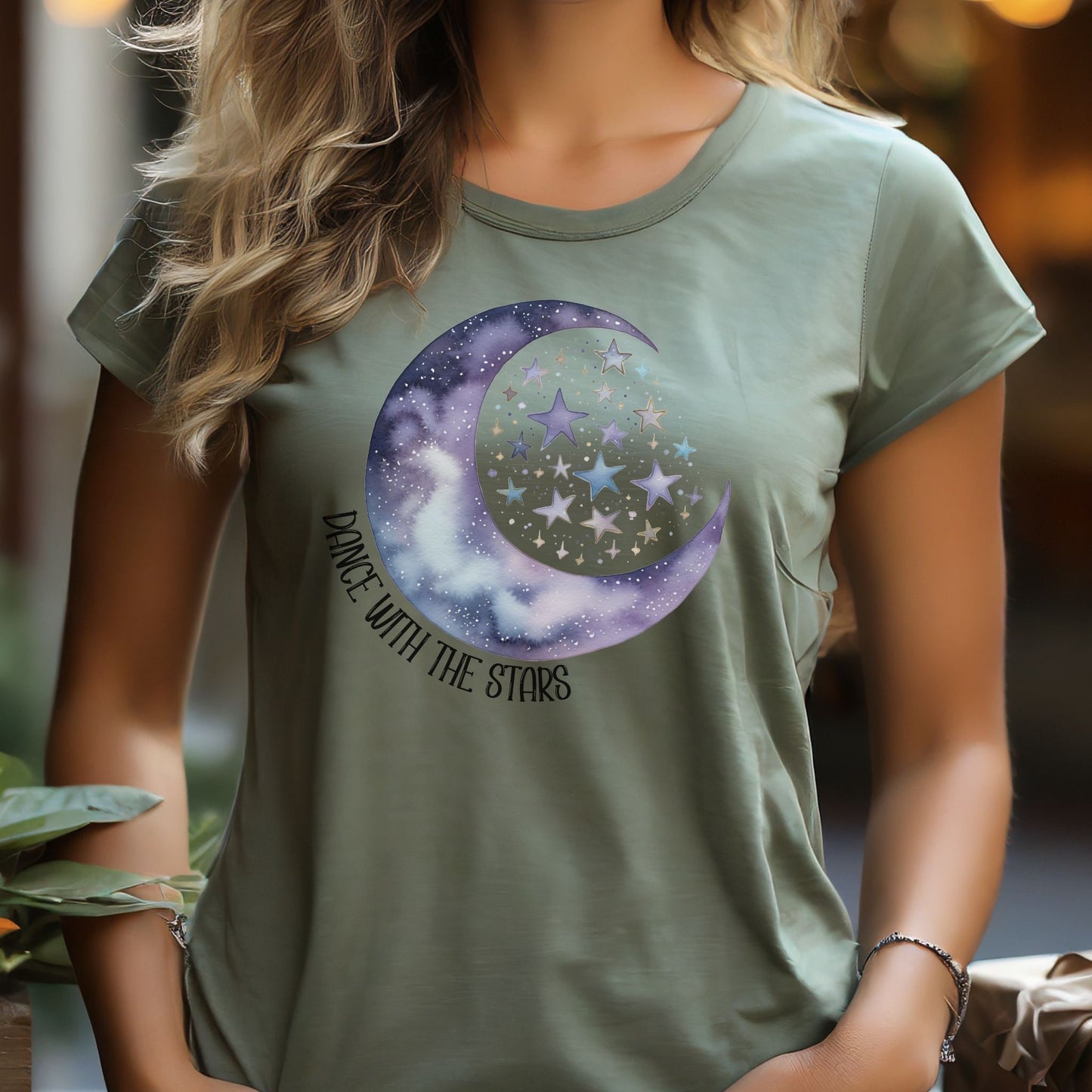 Celestial Moon Shirt, Mystical Moon Shirt, Dancing with Stars, Ethereal, Mystical Shirt, Boho Vintage Moon Shirt, Spiritual T-Shirt