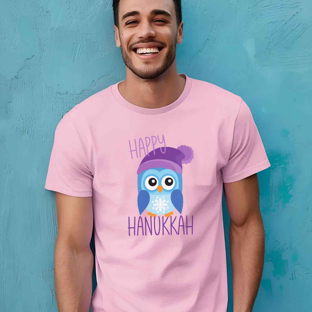 Hanukkah Owl Shirt, Hannukah, Chanukkah Shirt, Happy Hanukkah, Gift for Jews, Hanukkah Present, Hanukkah T-Shirt, Owl Tee, Owl Shirt, Winter