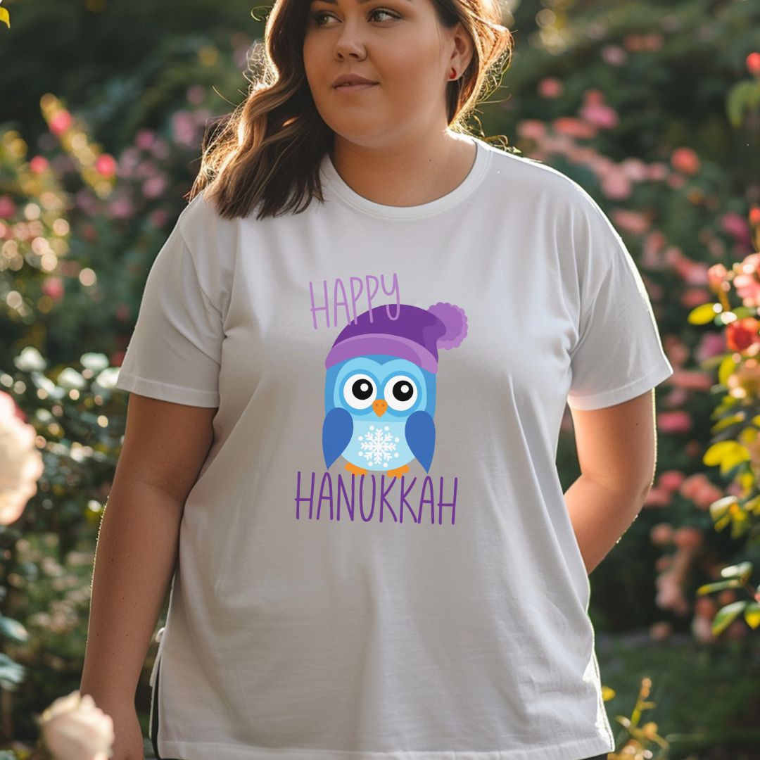 Hanukkah Owl Shirt, Hannukah, Chanukkah Shirt, Happy Hanukkah, Gift for Jews, Hanukkah Present, Hanukkah T-Shirt, Owl Tee, Owl Shirt, Winter