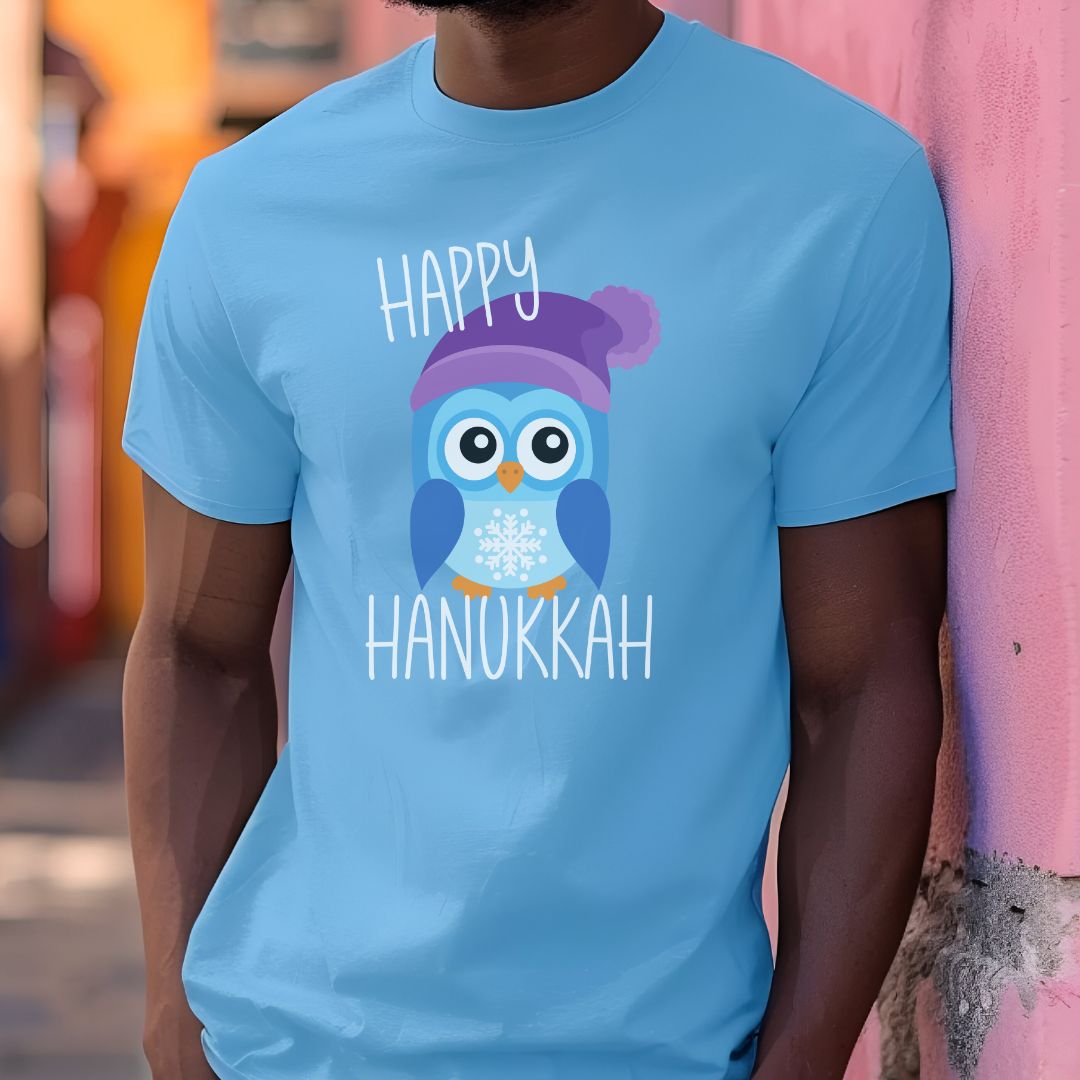 Hanukkah Owl Shirt, Hannukah, Chanukkah Shirt, Happy Hanukkah, Gift for Jews, Hanukkah Present, Hanukkah T-Shirt, Owl Tee, Owl Shirt, Winter