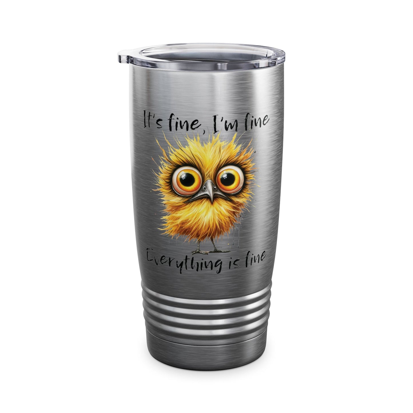 It's Fine I'm Fine Everything Is Fine Tumbler,I'm Fine Cup,Motivational Tumbler,Positivity Cup,Funny Sarcastic Stressed Out Tumbler 20oz