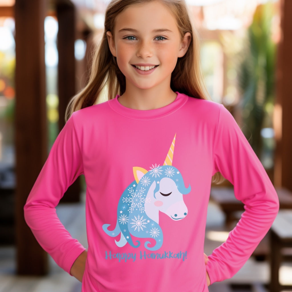 Hanukkah Shirt, Hanukkah Unicorn,Jewnicorn,Girl Shirt,Chanukkah,Happy Hanukkah,Unicorn Shirt, Kids Hanukkah Shirt, Dreidel,Gift for Hanukkah