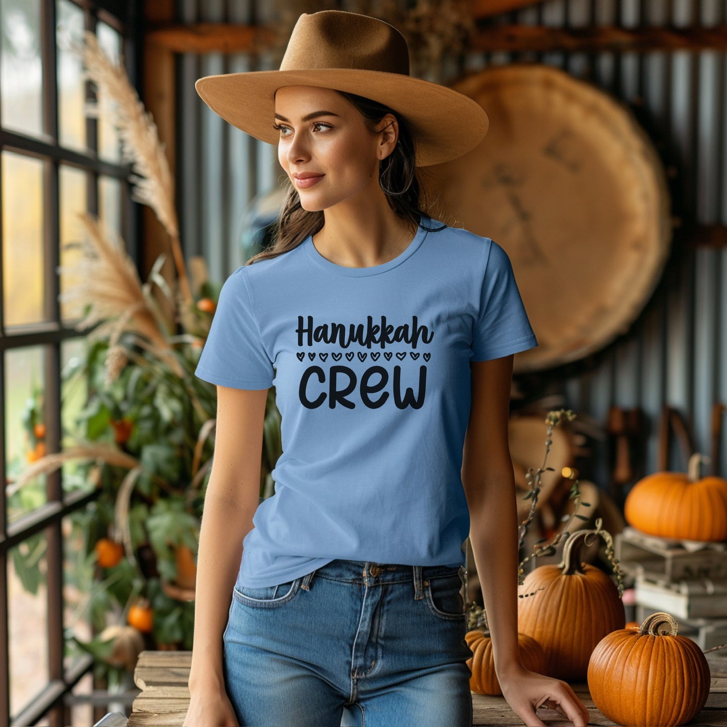 Hanukkah Crew Shirt, Hannukah,Chanukkah, Happy Hanukkah, Gift for Jews, Hanukkah Present, Dreidel, Hanukkah Family Shirts, Hanukkah Matching