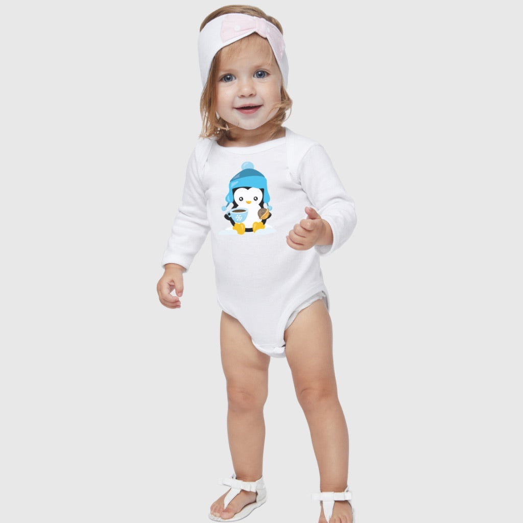 Hanukkah Penguin Onesie, Hanukkah Onesie, Hannukah, Happy Hanukkah, Gift for Jewish Baby, Dreidel, Gift for Hanukkah, Menorah,Winter Penguin