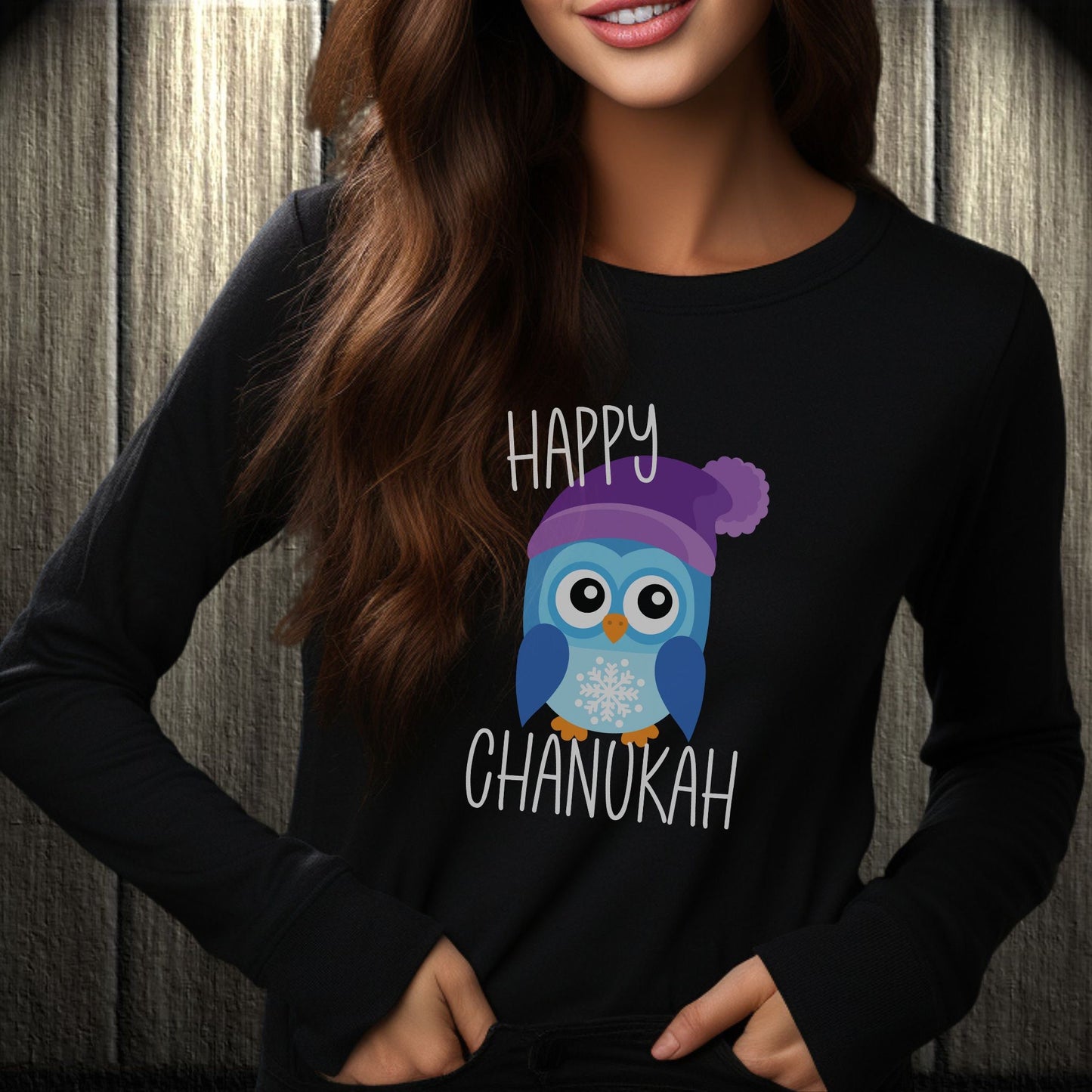 Chanukah Owl Unisex Tee, Hanukkah Long Sleeve Shirt, Men Women Shirt, Jewish Holiday Gift, Festival of Lights Top