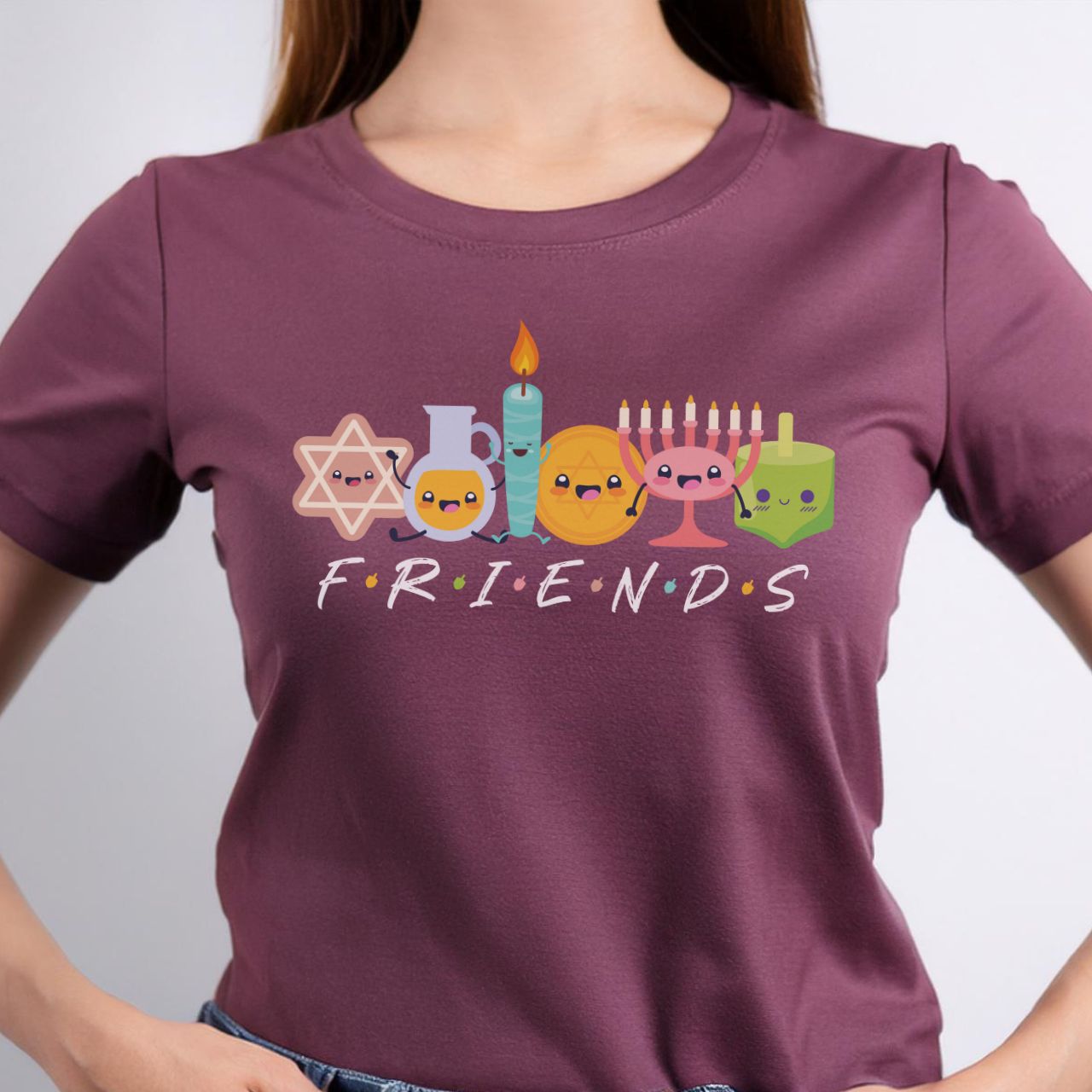 Hanukkah Friends Shirt, Funny Hanukkah Shirt, Chanukkah Shirt, Hannukah, Dreidel, Menorah, Gelt, Gift for Hanukkah, Gift for Jewish Person