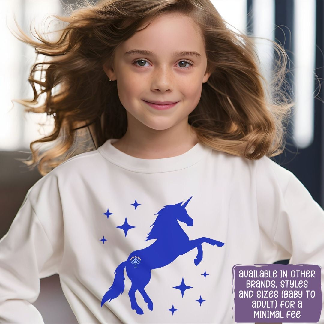 Hanukkah Shirt, Hanukkah Unicorn,Girl Shirt,Menorah, Jewnicorn,Chanukkah,Happy Hanukkah,Unicorn Shirt, Kids Hanukkah Shirt,Gift for Hanukkah