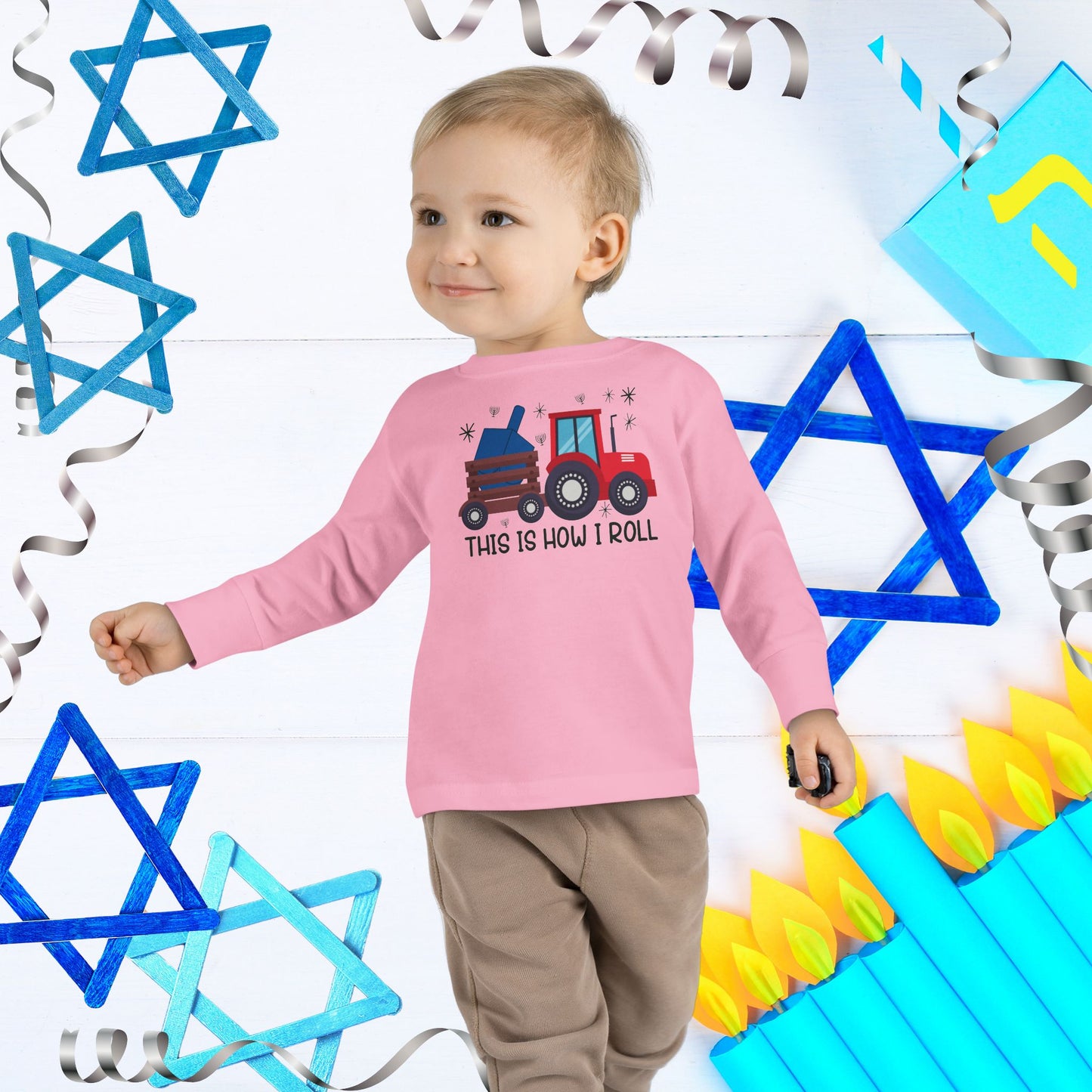 Toddler Hanukkah Shirt,Hanukkah Tractor, Hanukkah Shirt for Toddler, Hanukkah Shirt for Kid, Kids Hanukkah Tee, Happy Hanukkah