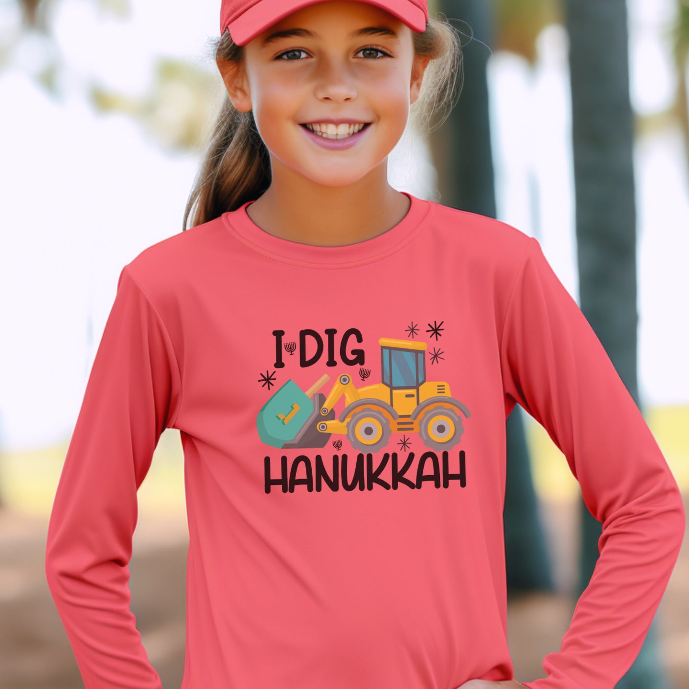 Hanukkah Shirt, Dreidel Digger Excavator, Hannukah, Chanukkah, Happy Hanukkah, Dreidel Shirt, Kids Hanukkah Shirt, Dreidels, Construction