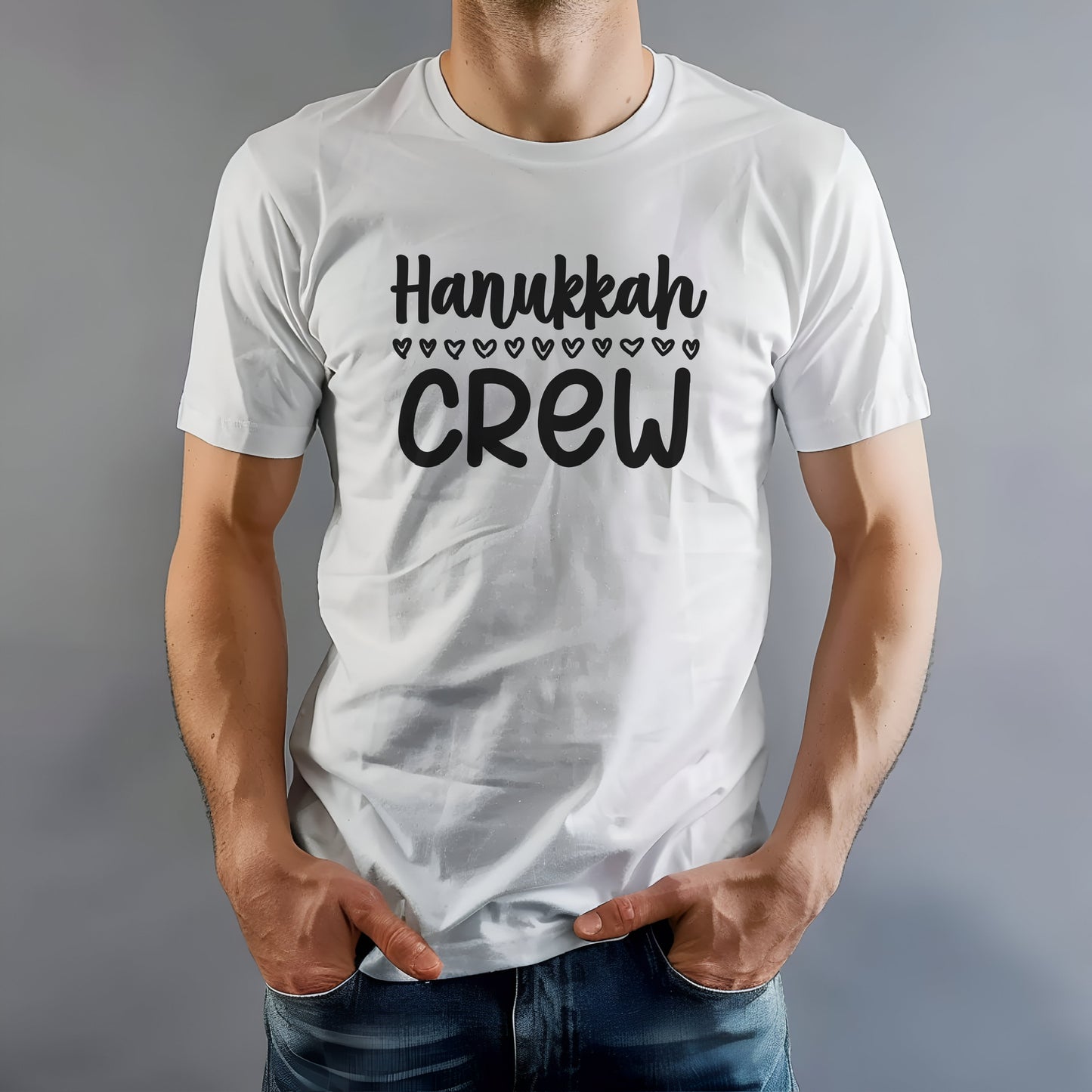 Hanukkah Crew Shirt, Hannukah,Chanukkah, Happy Hanukkah, Gift for Jews, Hanukkah Present, Dreidel, Hanukkah Family Shirts, Hanukkah Matching