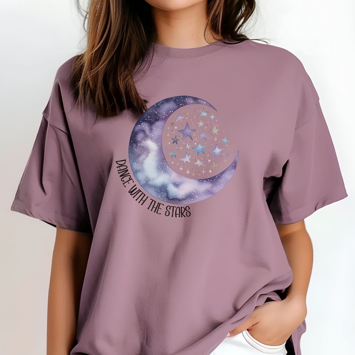 Celestial Moon Shirt, Mystical Moon Shirt, Dancing with Stars, Ethereal, Mystical Shirt, Boho Vintage Moon Shirt, Spiritual T-Shirt