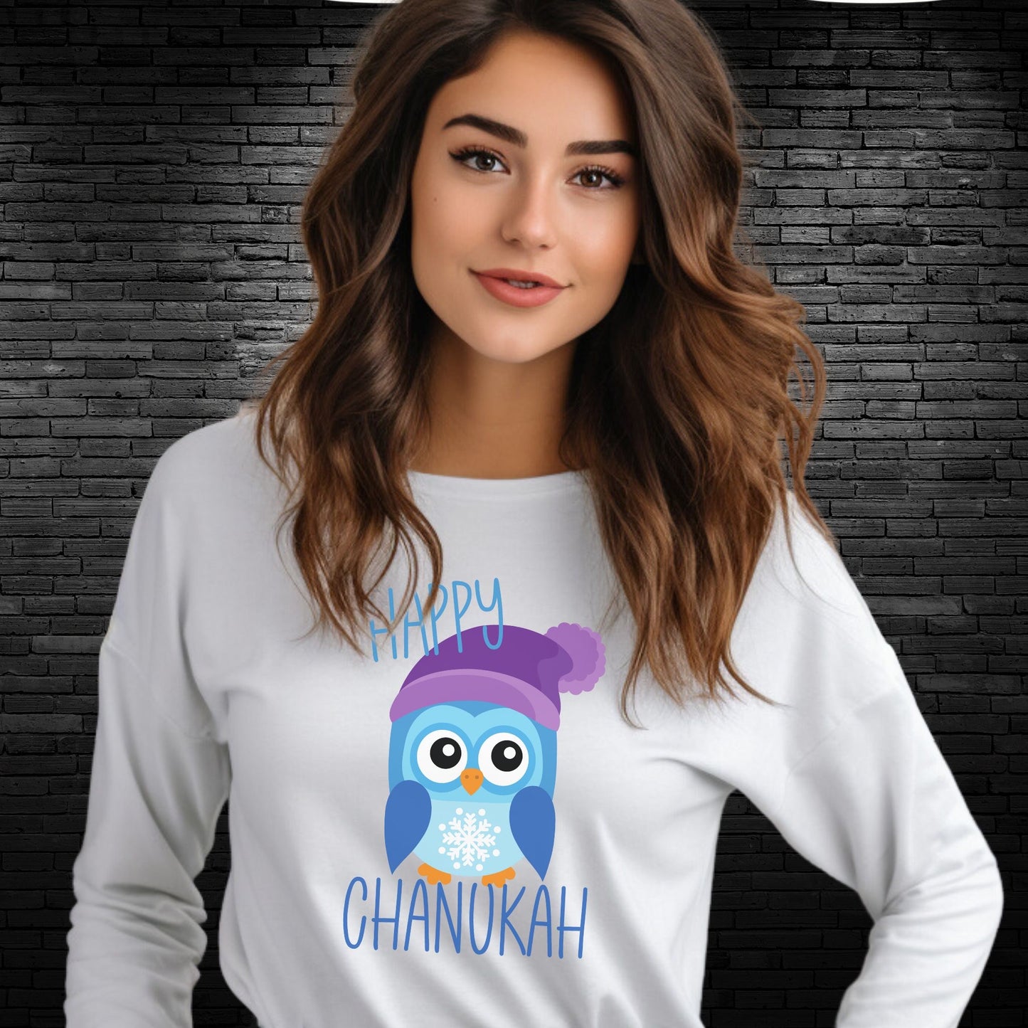 Chanukah Owl Unisex Tee, Hanukkah Long Sleeve Shirt, Men Women Shirt, Jewish Holiday Gift, Festival of Lights Top