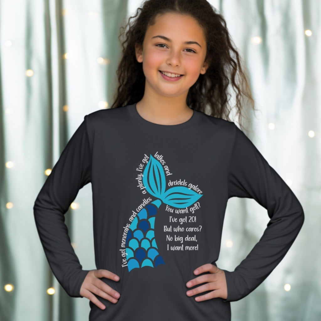 Hanukkah Mermaid, Hanukkah Shirt, Mermaid Shirt, Chanukkah Shirt, Happy Hanukkah, Gift for Jewish Girl,Gift for Hanukkah, Hannukah Shirt