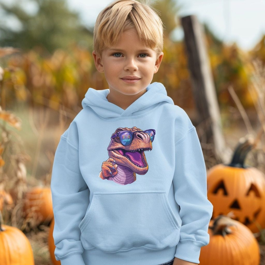 Hanukkah Dinosaur Kid Sweatshirt,Hanukkah Dino Hoodie,Chanukkah Shirt,Gift for Jewish Kid,Dinosaur Hoodie,Happy Hanukkah,Dinosaur Sweatshirt