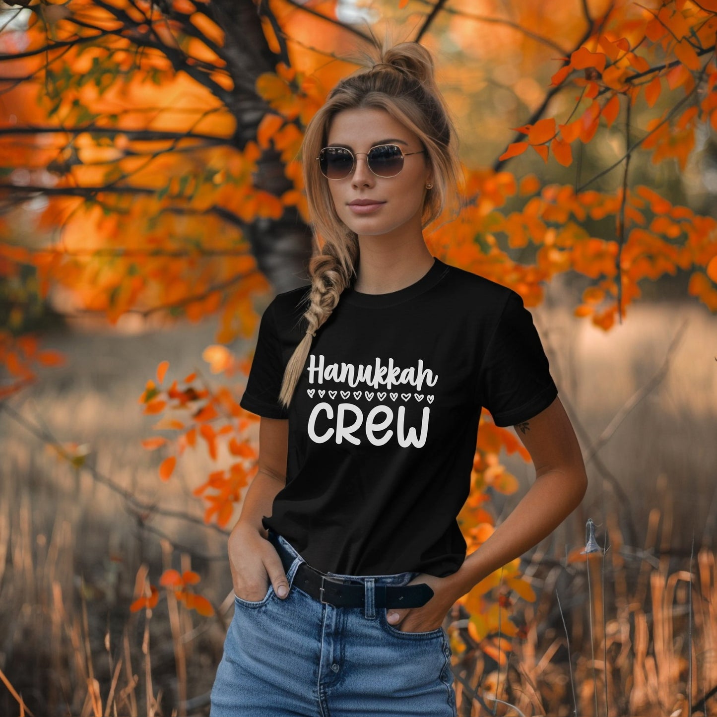 Hanukkah Crew Shirt, Hannukah,Chanukkah, Happy Hanukkah, Gift for Jews, Hanukkah Present, Dreidel, Hanukkah Family Shirts, Hanukkah Matching