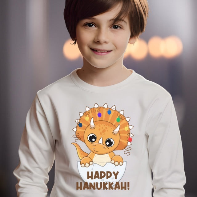 Hanukkah Shirt, Toddler Hanukkah Shirt,Hanukkah Dinosaur, Hanukkah Shirt for Toddler, Hanukkah Shirt for Kid,Kids Hanukkah Tee,Happy Hanukka