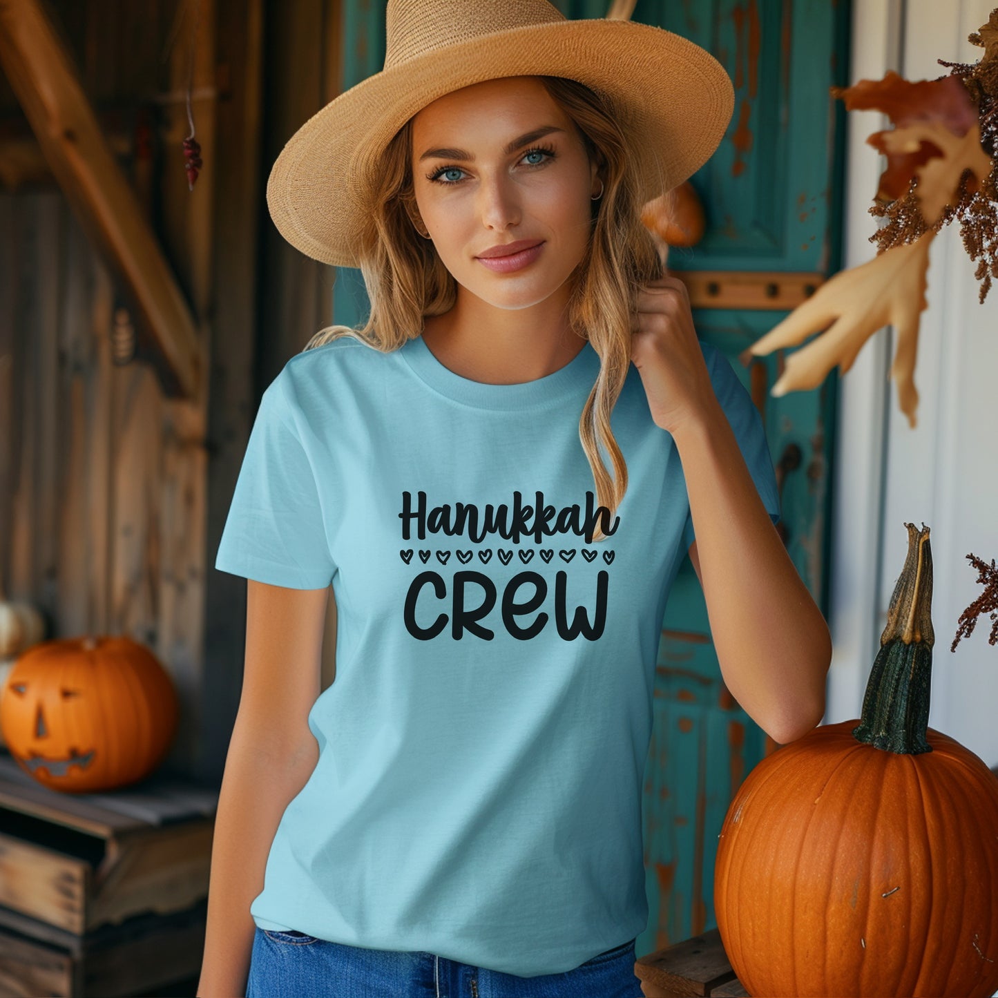 Hanukkah Crew Shirt, Hannukah,Chanukkah, Happy Hanukkah, Gift for Jews, Hanukkah Present, Dreidel, Hanukkah Family Shirts, Hanukkah Matching