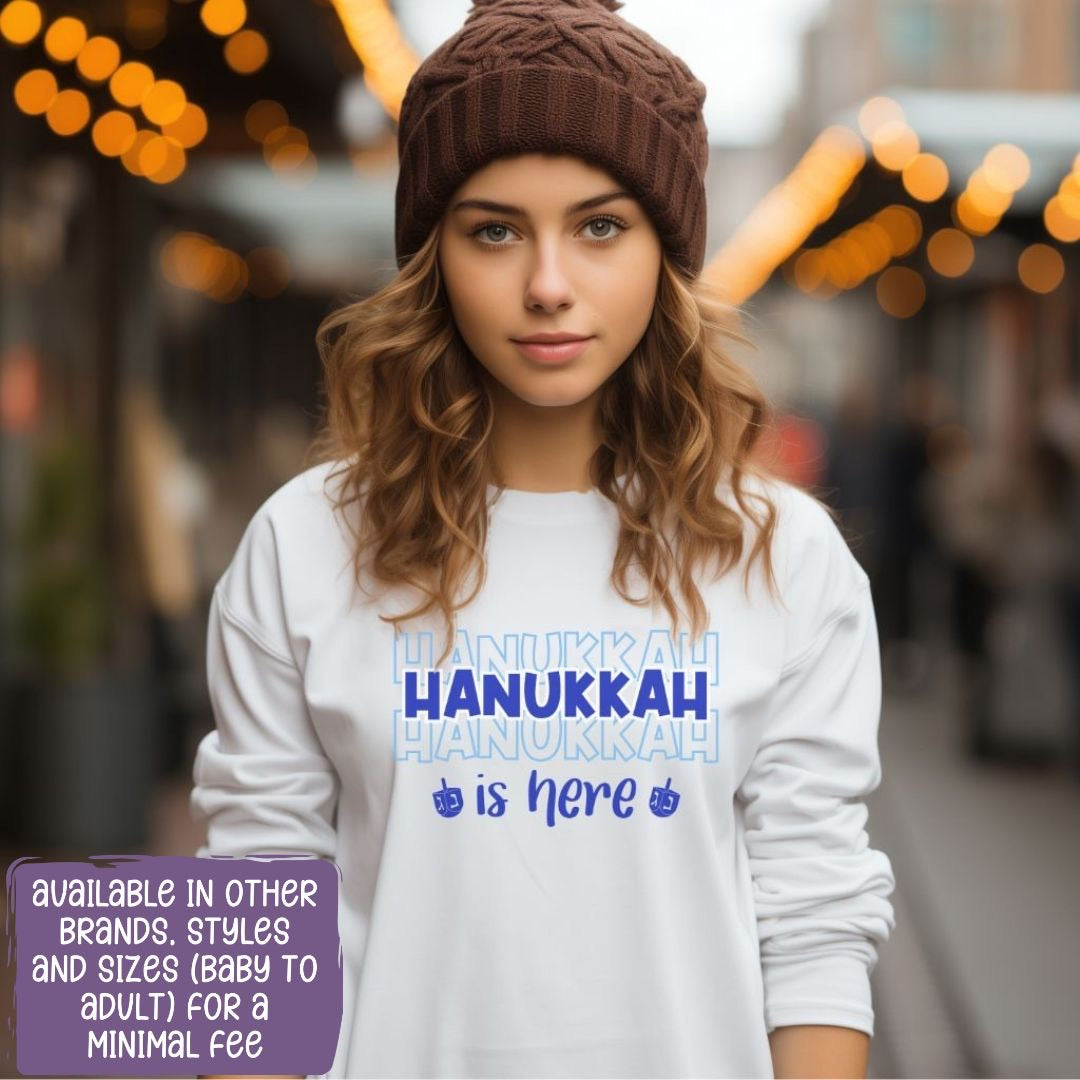 Hanukkah Shirt, Kids Hanukkah Shirt, Happy Hanukkah, Cotton Long sleeve shirt