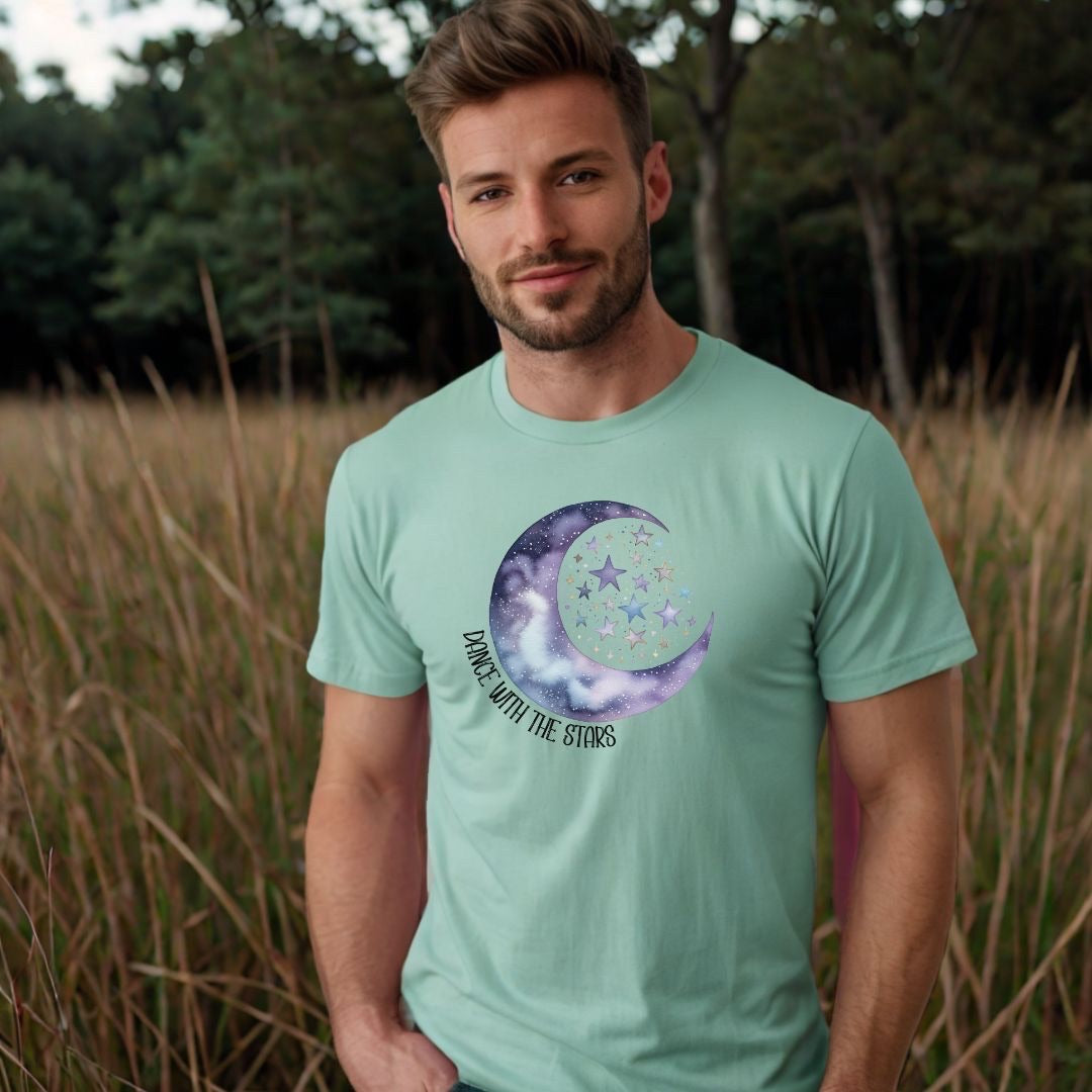 Celestial Moon Shirt, Mystical Moon Shirt, Dancing with Stars, Ethereal, Mystical Shirt, Boho Vintage Moon Shirt, Spiritual T-Shirt