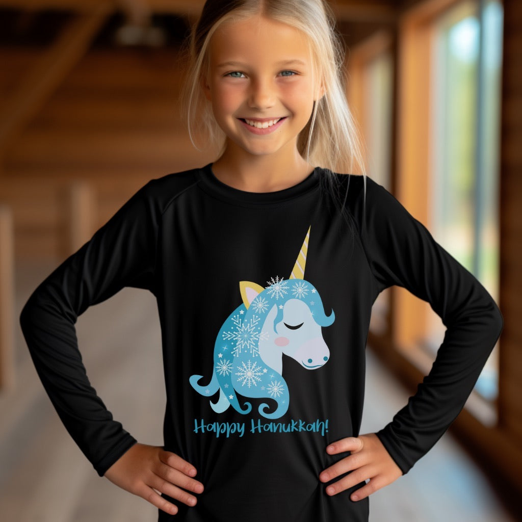 Hanukkah Shirt, Hanukkah Unicorn,Jewnicorn,Girl Shirt,Chanukkah,Happy Hanukkah,Unicorn Shirt, Kids Hanukkah Shirt, Dreidel,Gift for Hanukkah