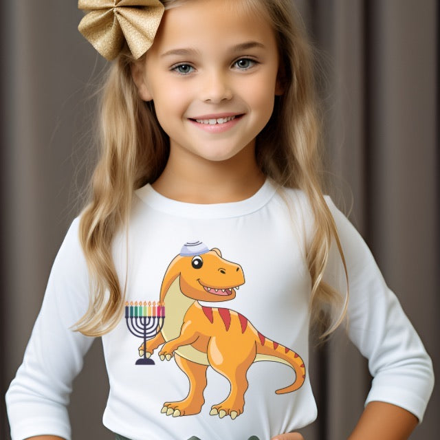 Hanukkah Shirt, Toddler Hanukkah Shirt,Hanukkah Dinosaur, Hanukkah Shirt for Toddler, Hanukkah Shirt for Kid,Kids Hanukkah Tee,Happy Hanukka