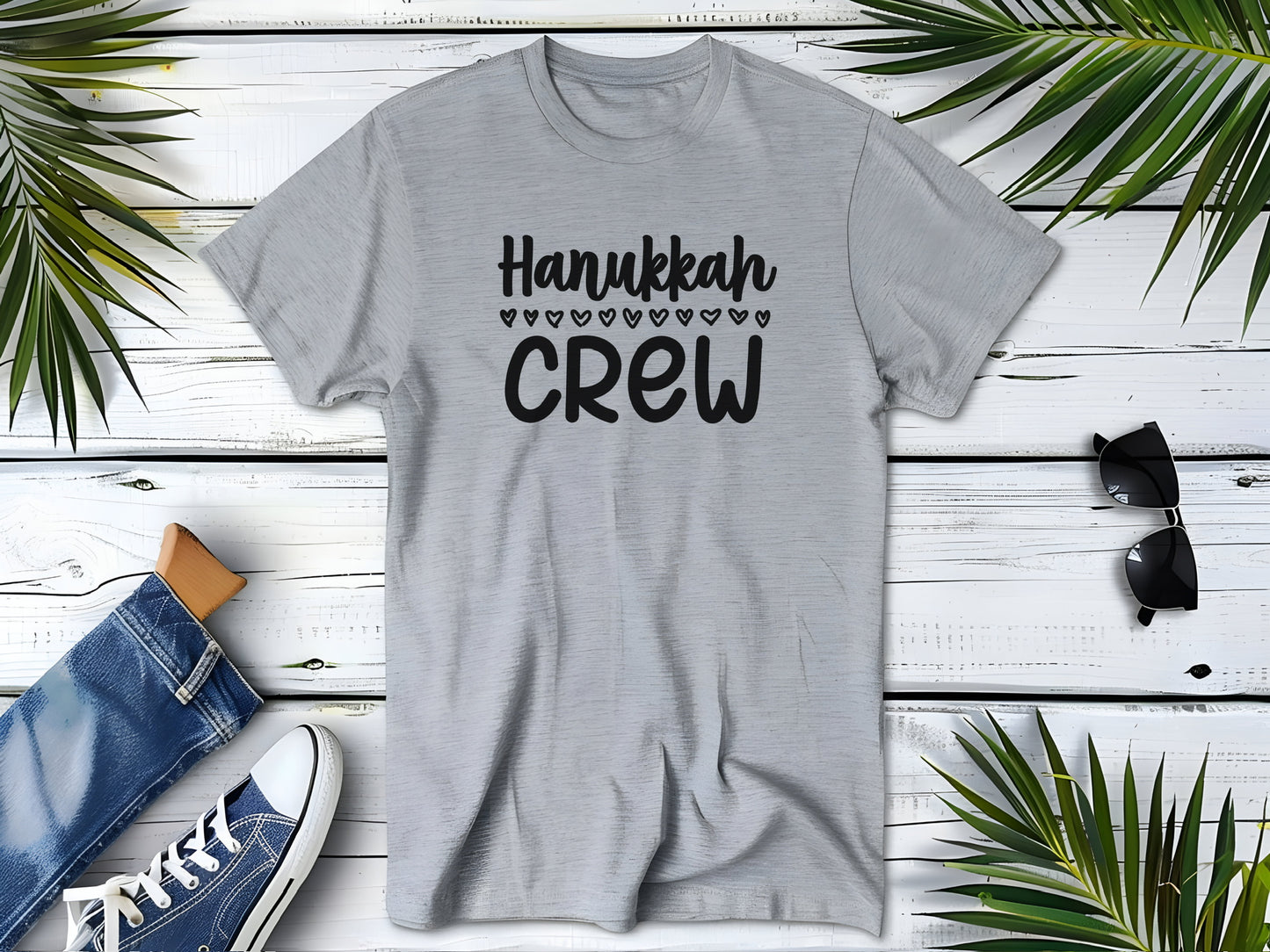 Hanukkah Crew Shirt, Hannukah,Chanukkah, Happy Hanukkah, Gift for Jews, Hanukkah Present, Dreidel, Hanukkah Family Shirts, Hanukkah Matching