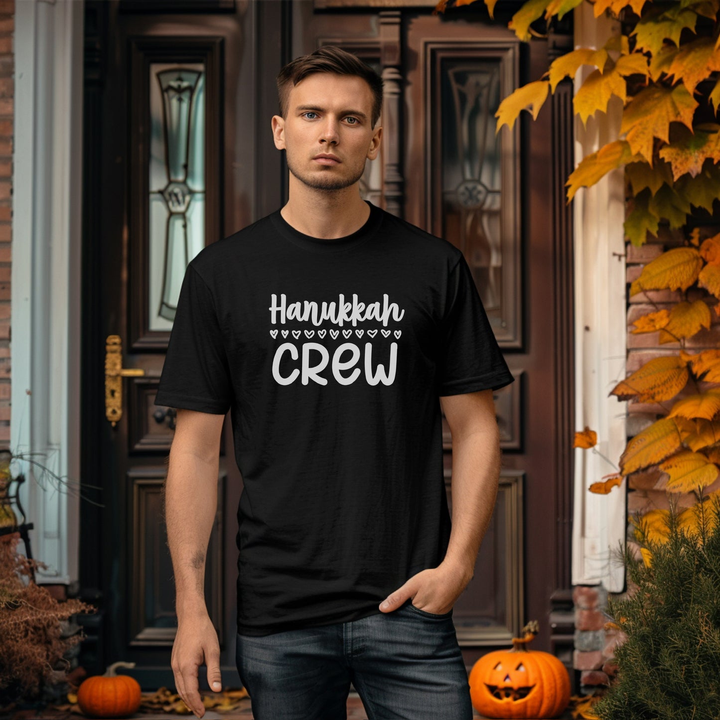 Hanukkah Crew Shirt, Hannukah,Chanukkah, Happy Hanukkah, Gift for Jews, Hanukkah Present, Dreidel, Hanukkah Family Shirts, Hanukkah Matching