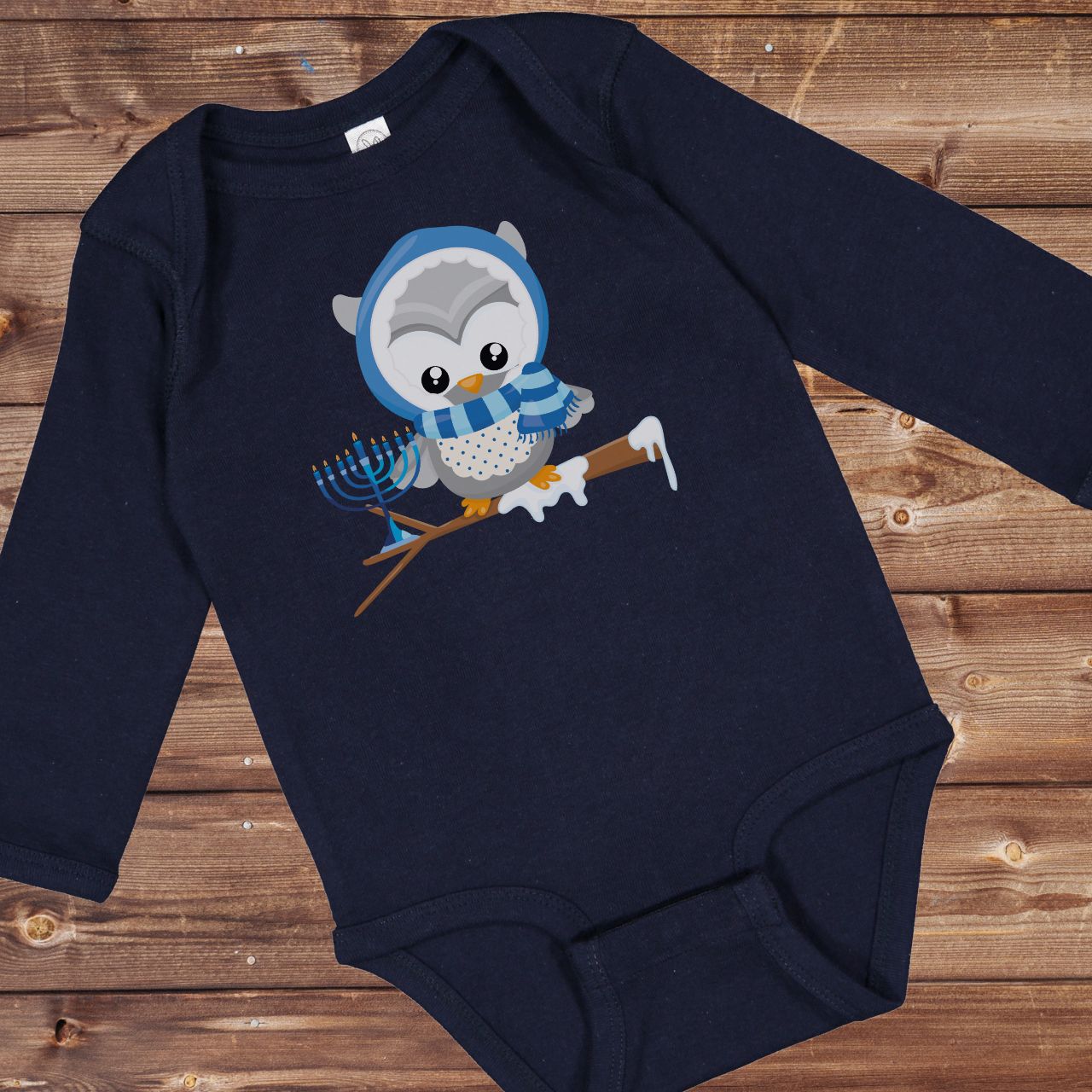 Hanukkah Owl Onesie, Hanukkah Onesie, Hannukah Onesie, Happy Hanukkah, Gift for Jewish Baby, Dreidels, Gift for Hanukkah, Menorah