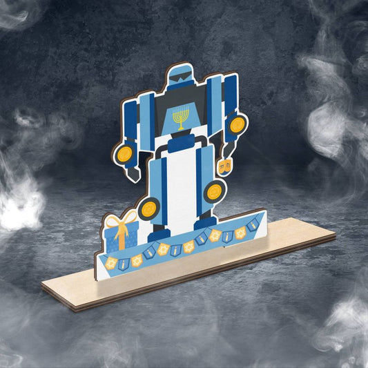 Hanukkah Transformer Wood Standee, Hanukkah Decoration, Chanukah Decor, Chanukkah Decor, Gift for Hanukkah